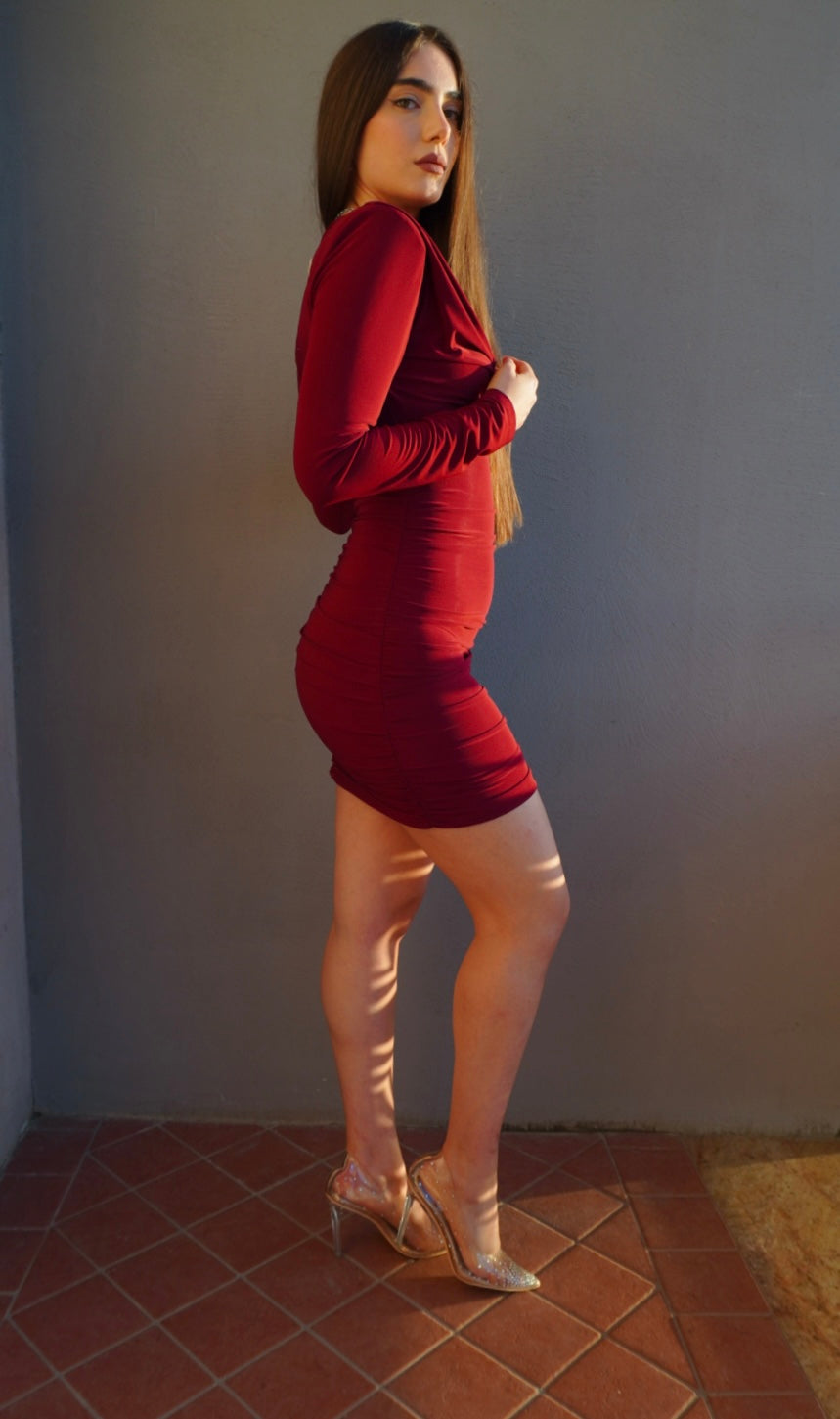 Abito scarlett bordeaux